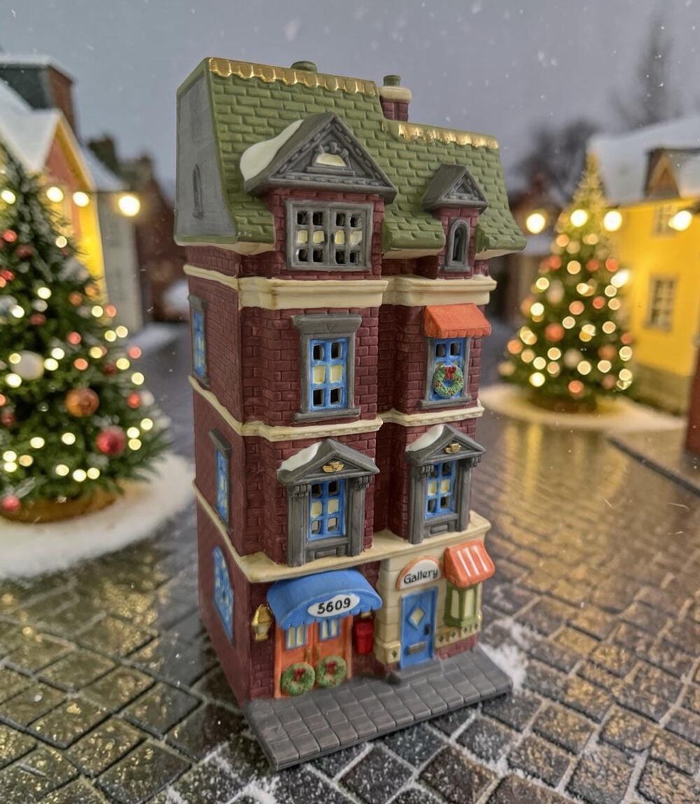 Vintage 1989 DEPT 56 Christmas In The City "5609 PARK AVE TOWNHOUSE" #5978-1